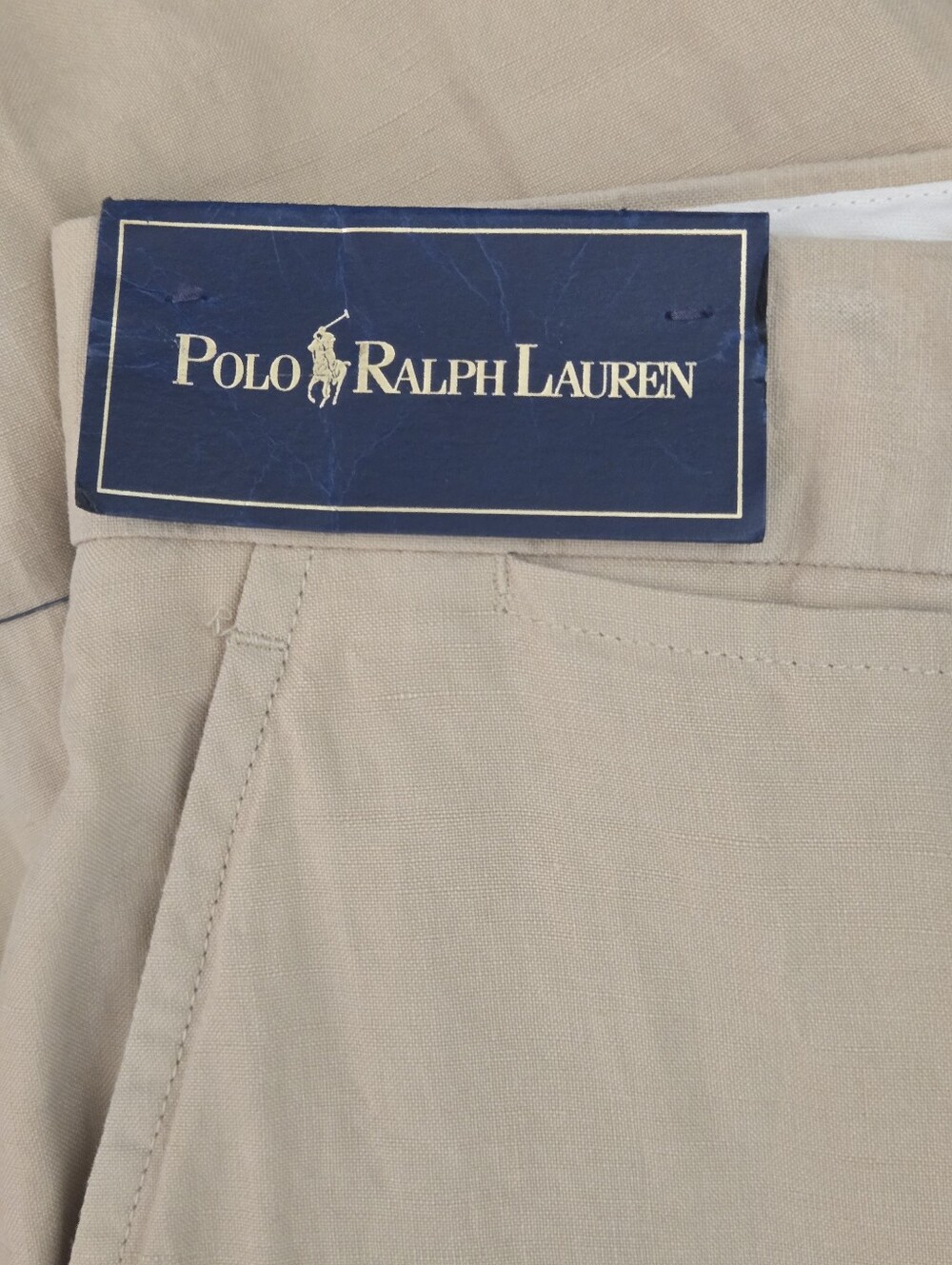 Polo Ralph Lauren Men's Linen/Silk Blend Pants 38/30 NWT Beige Lightweight - Picture 3 of 7